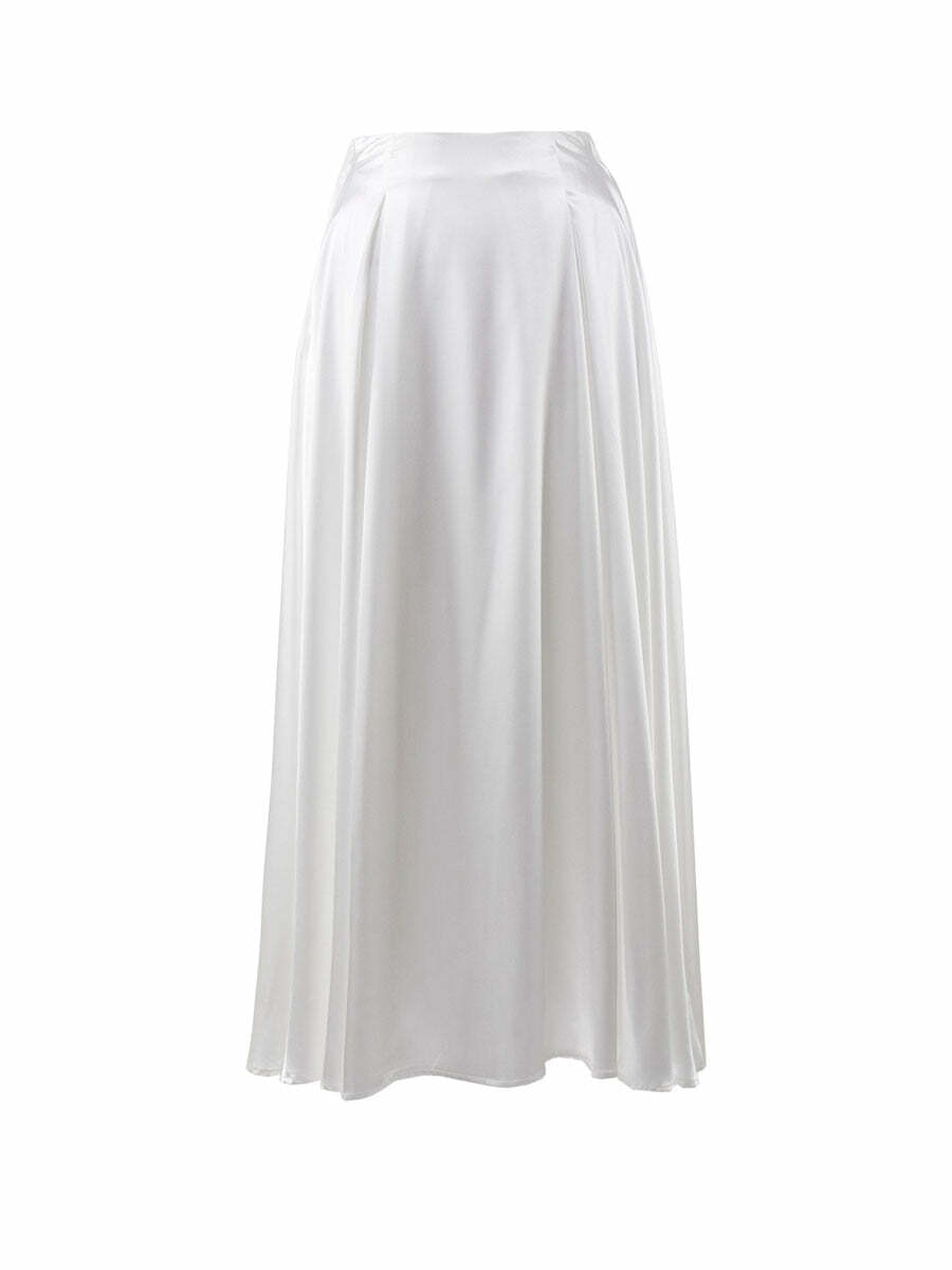 Nevaeh Maxi Skirt - Y2K Summer Grunge Outfit, 90S Fashion, Retro Style, Pastel Goth Vibes