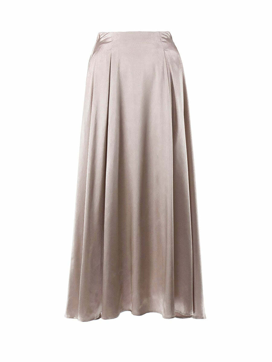 Nevaeh Maxi Skirt - Y2K Summer Grunge Outfit, 90S Fashion, Retro Style, Pastel Goth Vibes