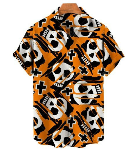 Nevaeh Y2K Skull Shirt - Grunge, 90S, Retro, Gothic, Summer, Party, Club, Popstar Outfit