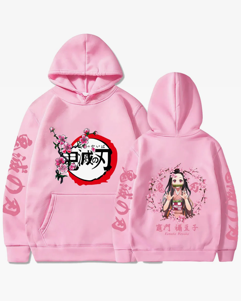 Nezuko Kamado Hoodie - Y2K Grunge, 90S Retro, Pastel Goth, Summer Y2K Outfits, Y