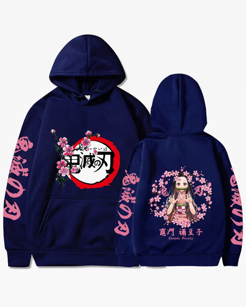 Nezuko Kamado Hoodie - Y2K Grunge, 90S Retro, Pastel Goth, Summer Y2K Outfits, Y