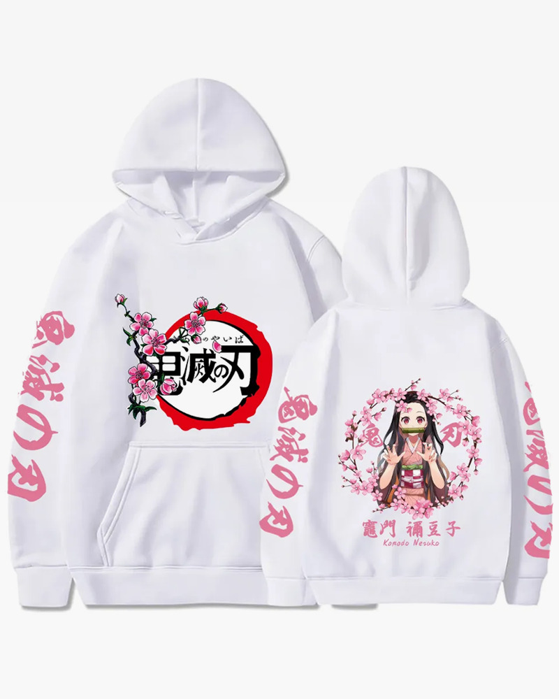 Nezuko Kamado Hoodie - Y2K Grunge, 90S Retro, Pastel Goth, Summer Y2K Outfits, Y