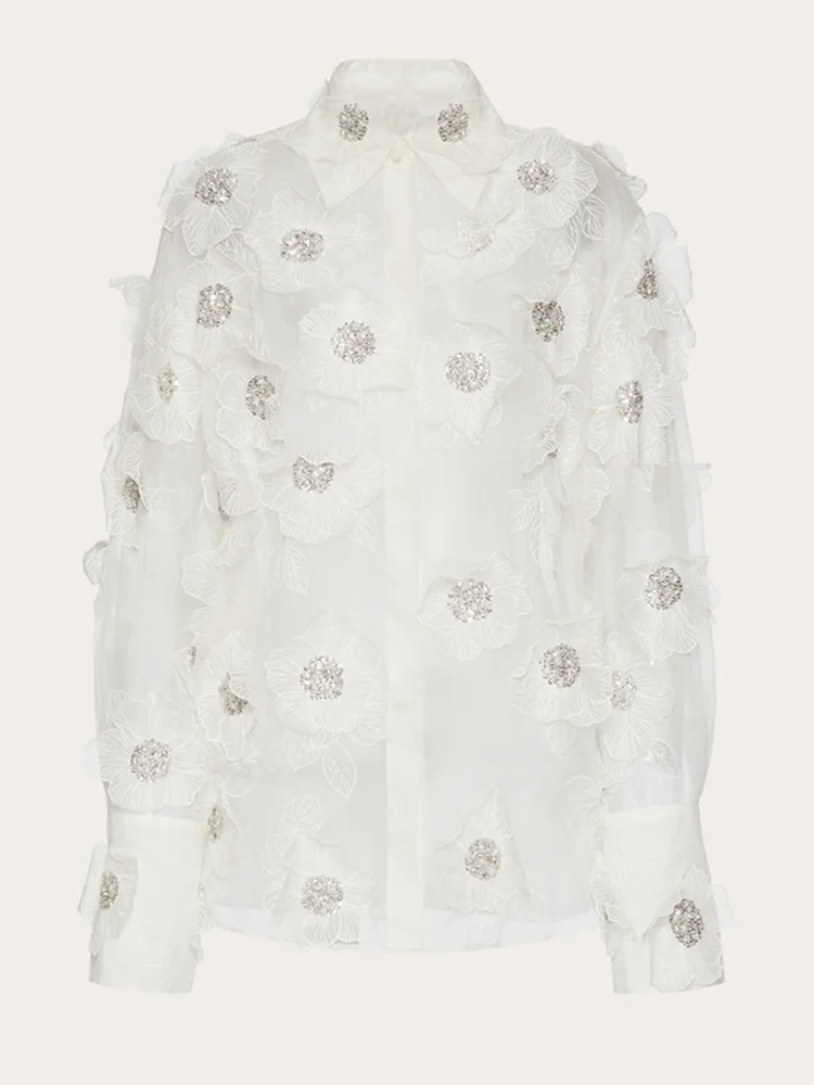 Nora Flower Blouse - Y2K Summer Retro 90S Grunge Top, Perfect For Y2K Party & Club Outfits