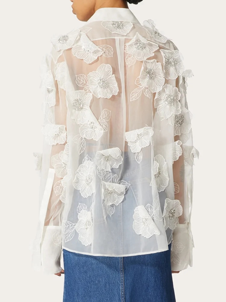 Nora Flower Blouse - Y2K Summer Retro 90S Grunge Top, Perfect For Y2K Party & Club Outfits