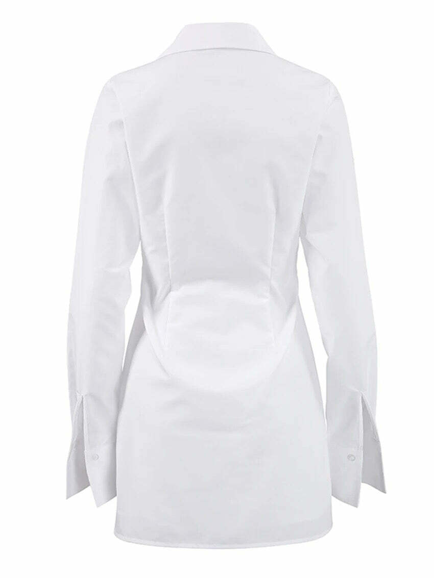 Nora Shirt Dress - Y2K Summer Grunge Outfit, 90S Fashion, Retro Style, Y2K Club & Party Look