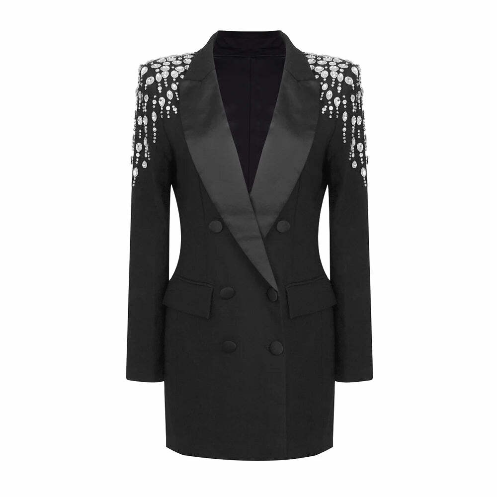 Olivia Mini Blazer Dress - Y2K Summer Grunge Outfit, 90S Fashion, Retro Style, Y2K Party