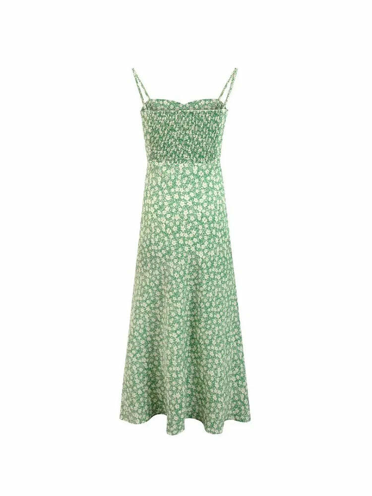 Palma Midi Dress - Y2K Summer Grunge Outfit, 90S Fashion, Retro Style, Pastel Goth Vibes
