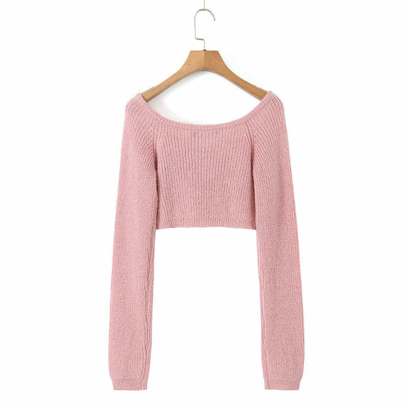 Penelope Sweater - Y2K Summer Grunge, 90S Retro, Pastel Goth, Y2K Club & Party Outfits