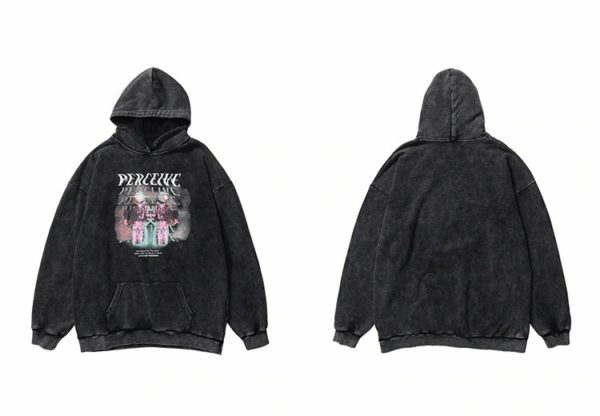 Perceived Hoodie - Y2K Grunge, 90S Fashion, Retro Style, Y2K Summer & Party Outfits