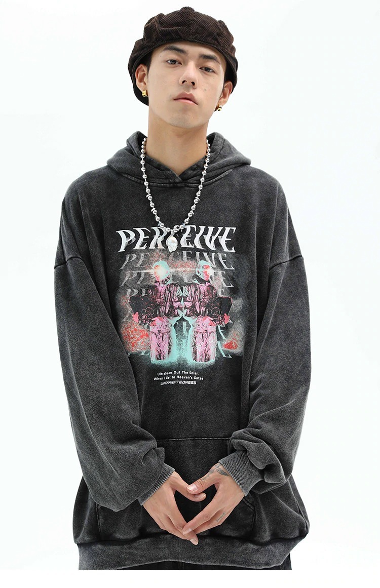 Perceived Hoodie - Y2K Grunge, 90S Fashion, Retro Style, Y2K Summer & Party Outfits