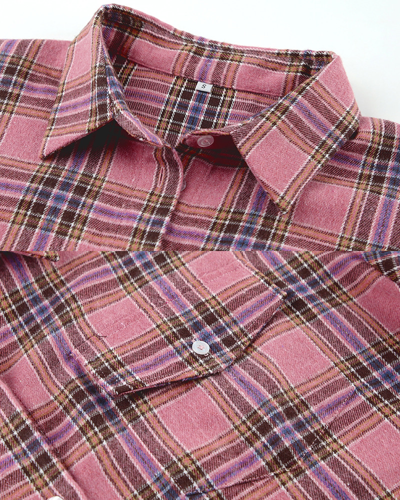 Pink Plaid Shirt - Y2K Summer Grunge Outfit, 90S Fashion, Retro Style, Y2K Club & Party Look