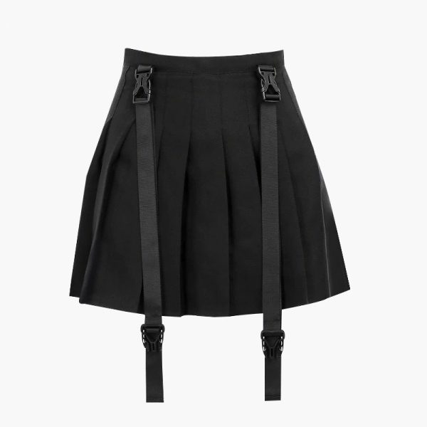 Preppy High Waist Green Skirt - Y2K Summer, 90S Fashion, Grunge, Retro, Pastel Goth Outfit