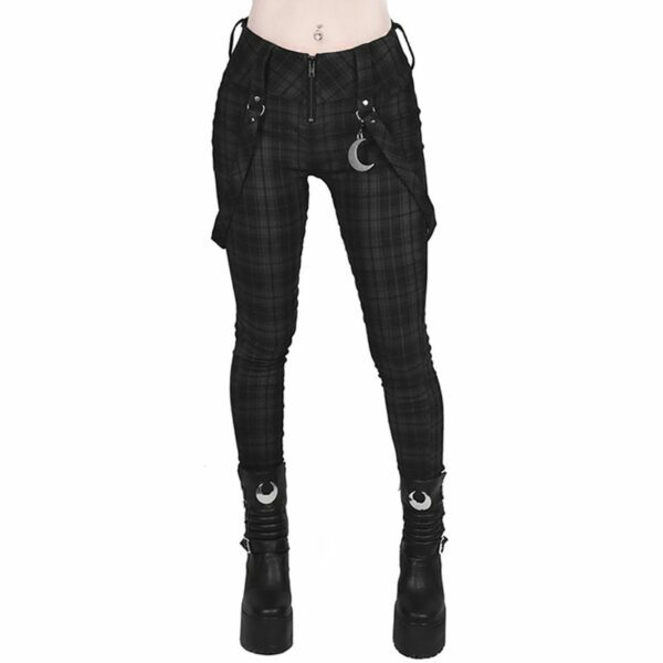 Priscilla Plaid Pants - Y2K Summer Grunge Outfit, 90S Retro Style, Gothic Y2K Fashion