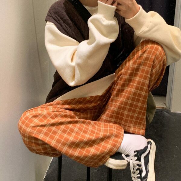 Rachelle Plaid Pants - Y2K Summer Grunge Outfit, 90S Retro Style, Y2K Club & Party Fashion