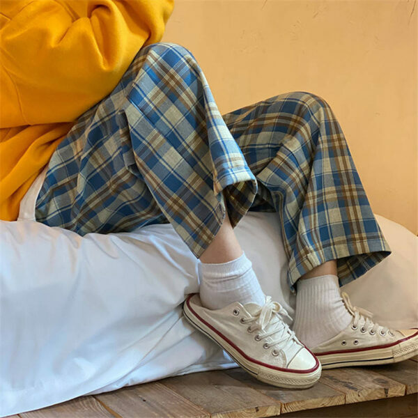 Rachelle Plaid Pants - Y2K Summer Grunge Outfit, 90S Retro Style, Y2K Club & Party Fashion
