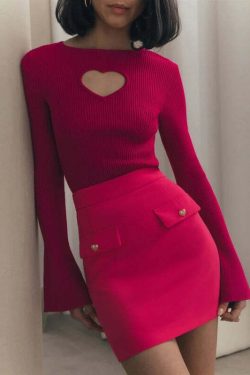 Raquel Sweater - Y2K Summer Grunge, 90S Retro, Pastel Goth, Y2K Club & Party Outfits