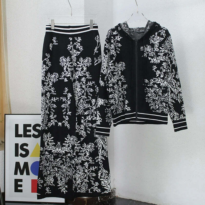 Romana Knitted Two Piece Set - Y2K Summer & 90S Grunge Outfit, Retro Fashion For Women