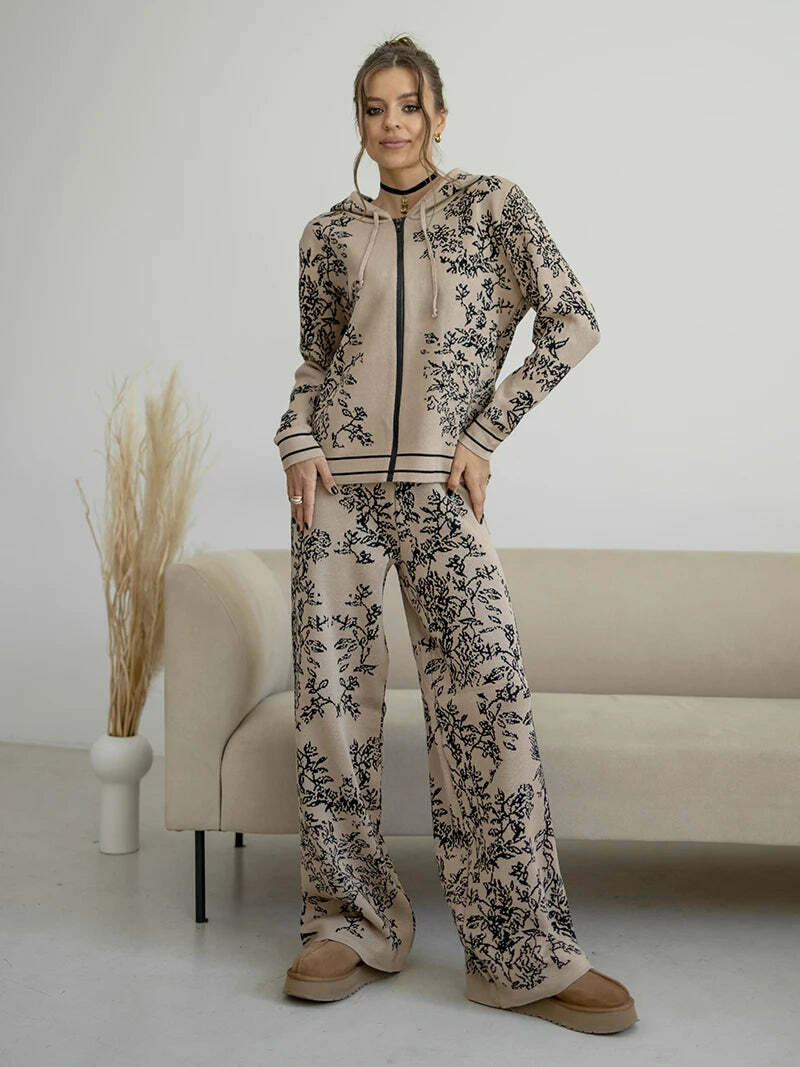 Romana Knitted Two Piece Set - Y2K Summer & 90S Grunge Outfit, Retro Fashion For Women