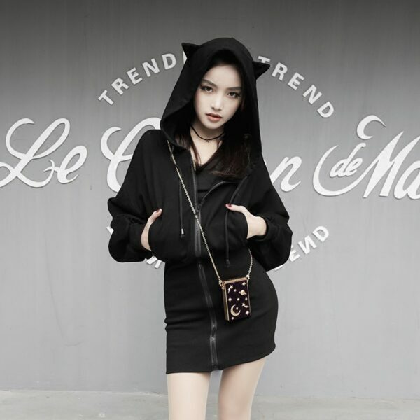 Rosalyn Y2K Grunge Hoodie - 90S Fashion, Retro Style, Summer Outfits, Y2K Club & Party Wear