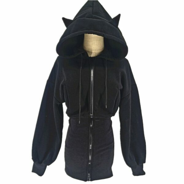 Rosalyn Y2K Grunge Hoodie - 90S Fashion, Retro Style, Summer Outfits, Y2K Club & Party Wear