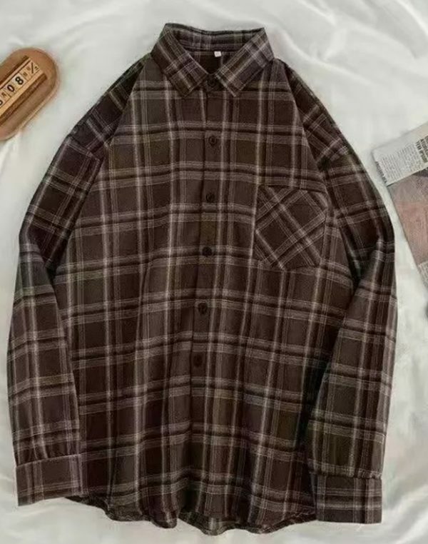 Rylee Vintage Plaid Long Sleeve - Y2K Grunge, 90S Fashion, Retro Summer Outfit