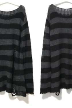 Sabrina Oversized Sweater - Y2K Grunge, 90S Fashion, Retro Style, Pastel Goth, Y2K Summer Out