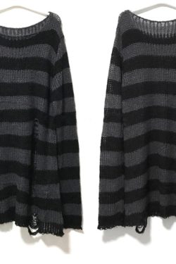 Sabrina Oversized Sweater - Y2K Grunge, 90S Fashion, Retro Style, Pastel Goth, Y2K Summer Out