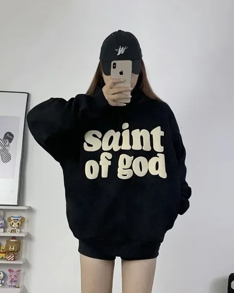 Saint Of God Hoodie - Y2K Summer Grunge, 90S Retro, Gothic Y2K, Pastel Goth, Y2K