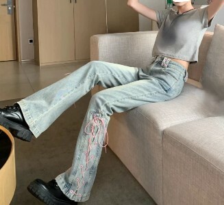 Sawyer High Waist Slim Pants - Y2K Summer, 90S Grunge, Retro Style, Y2K Club & Party Outfits