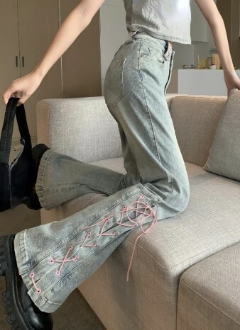 Sawyer High Waist Slim Pants - Y2K Summer, 90S Grunge, Retro Style, Y2K Club & Party Outfits