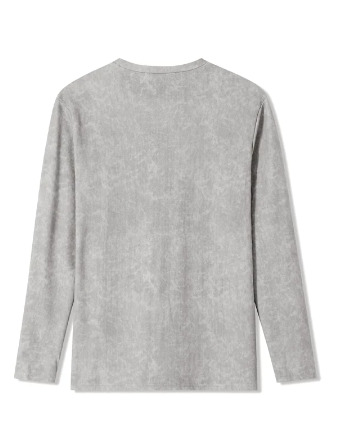 Scarlett Gray Long Sleeve Skull Cross Top - Y2K Grunge, 90S Fashion, Retro Goth Outfit