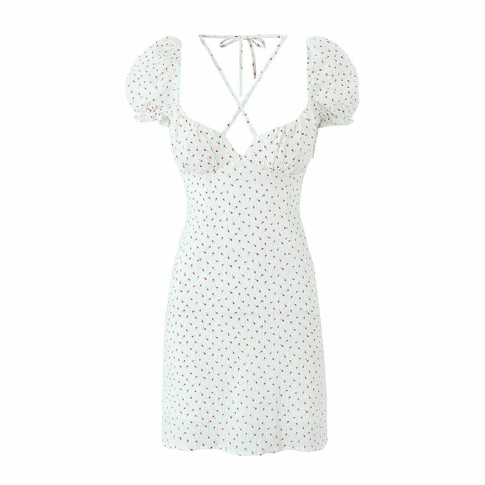 Serenity Mini Dress - Y2K Summer Outfit, 90S Fashion, Grunge, Retro Style, Y2K Party Look