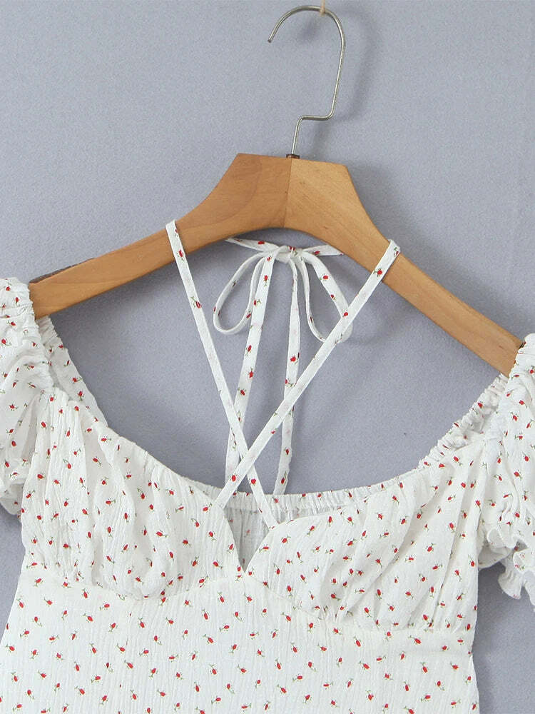 Serenity Mini Dress - Y2K Summer Outfit, 90S Fashion, Grunge, Retro Style, Y2K Party Look