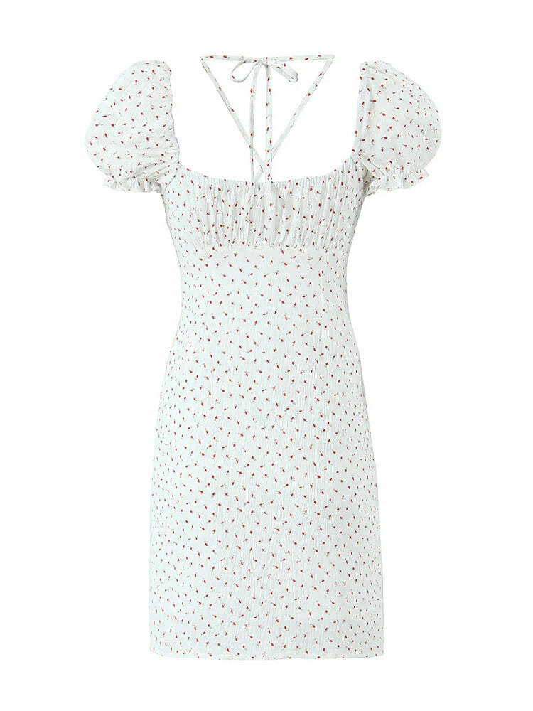 Serenity Mini Dress - Y2K Summer Outfit, 90S Fashion, Grunge, Retro Style, Y2K Party Look