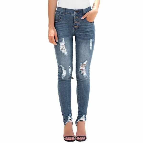 Serenity Ripped Jeans - Y2K Summer, 90S Grunge, Retro Style, Y2K Club & Party Outfits