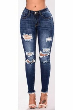 Serenity Ripped Jeans - Y2K Summer, 90S Grunge, Retro Style, Y2K Club & Party Outfits