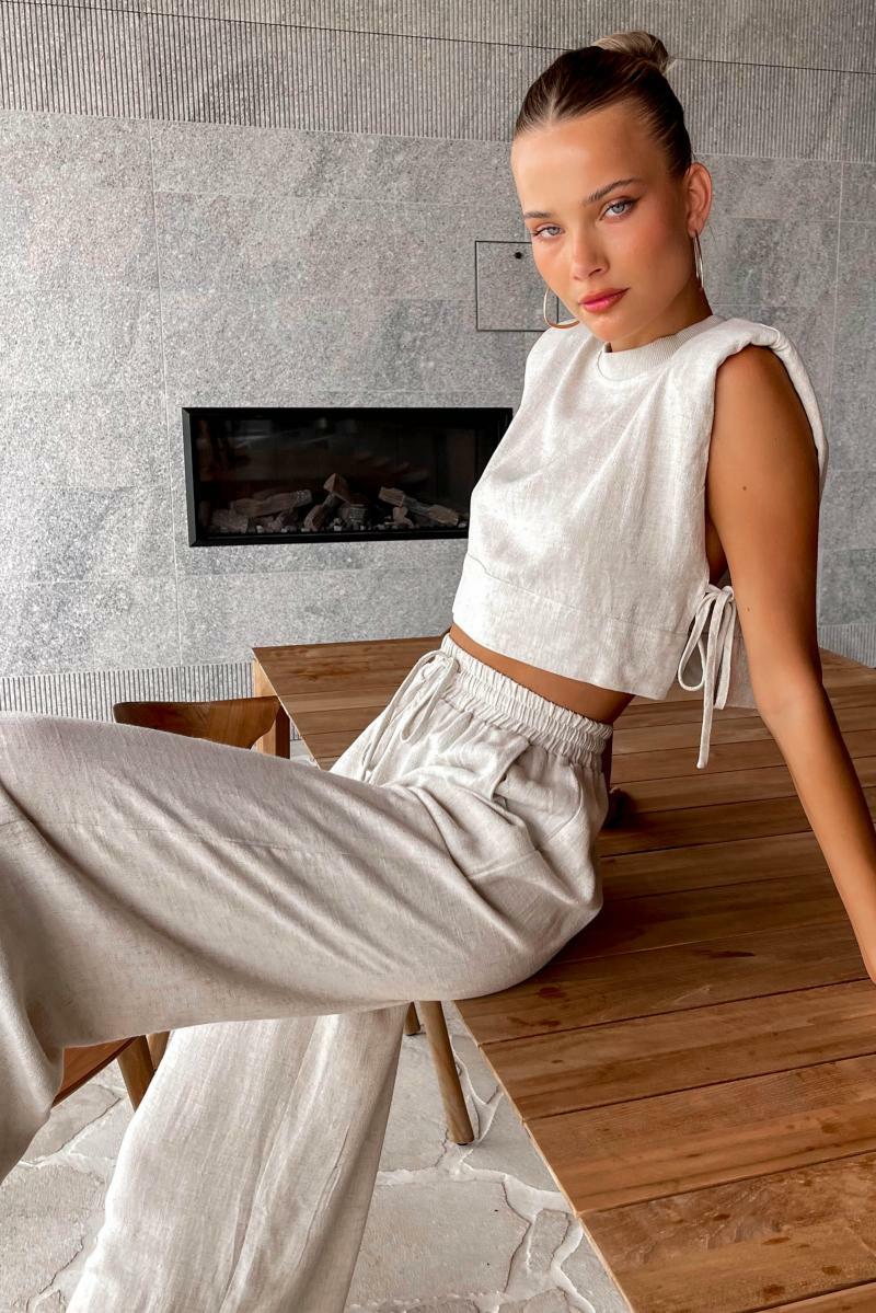 Shilo Linen Set - Y2K Summer & 90S Grunge Outfits, Retro Style, Y2K Party & Club Fashion