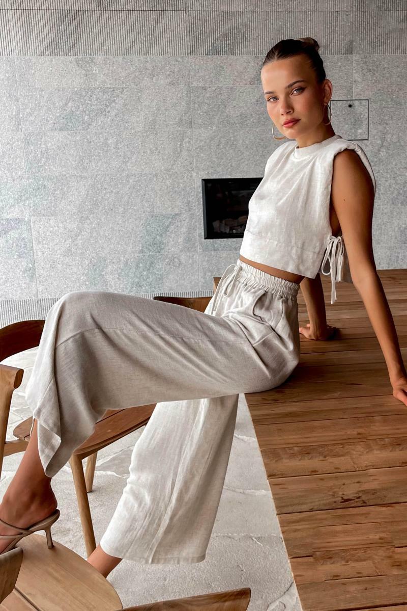 Shilo Linen Set - Y2K Summer & 90S Grunge Outfits, Retro Style, Y2K Party & Club Fashion