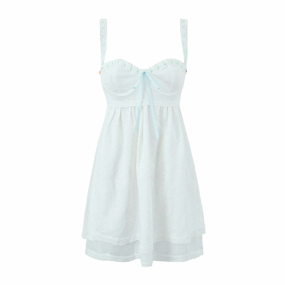 Shira Mini Dress - Y2K Summer Grunge Outfit, 90S Fashion, Retro Style, Pastel Goth, Y2K Party