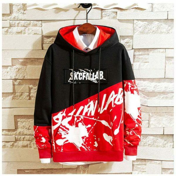 Skicen Lab Y2K Grunge Hoodie - 90S Retro Summer Outfit, Pastel Goth, Y2K Club & Party Fashion