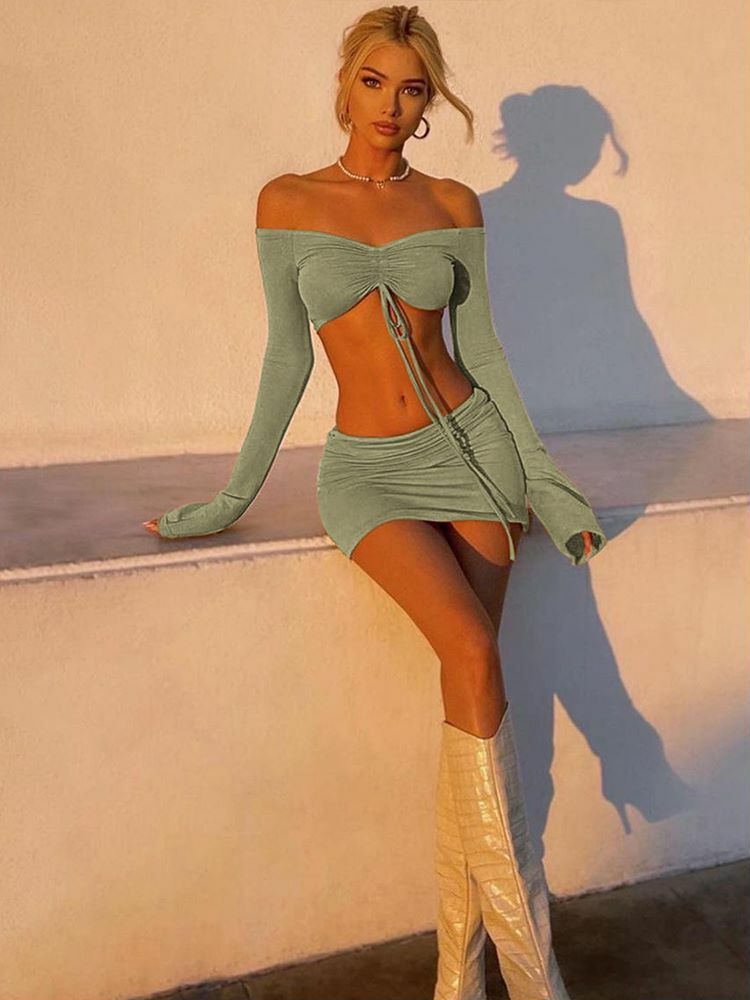 Sophia Two Piece Set - Y2K Summer Grunge Outfit, 90S Fashion, Retro Style, Y2K Club &