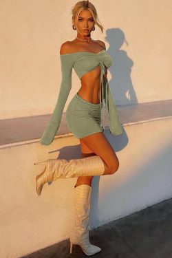 Sophia Two Piece Set - Y2K Summer Grunge Outfit, 90S Fashion, Retro Style, Y2K Club &
