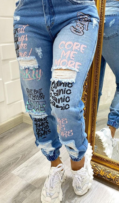 Sophie Grunge Jeans - Y2K Summer & 90S Fashion, Retro Style, Gothic Y2K, Y2K Club Outfits