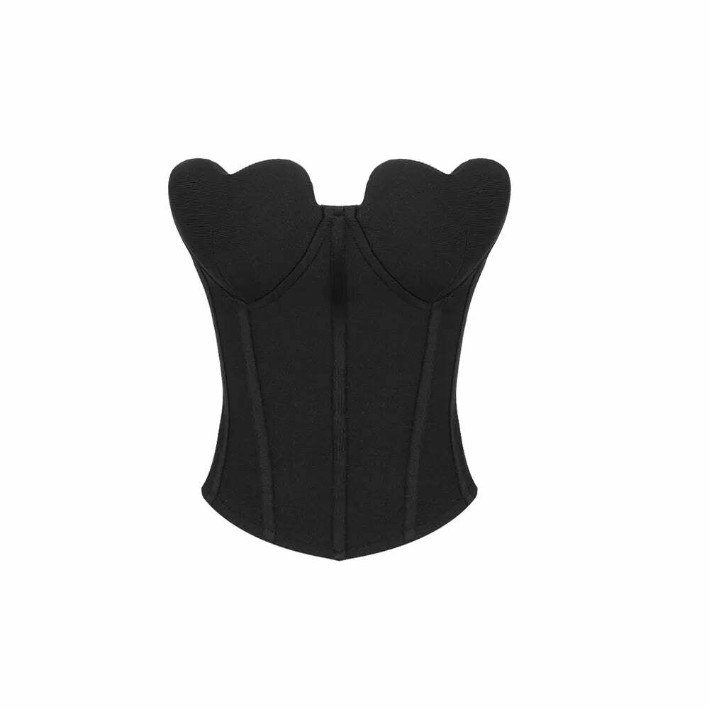 Stacy Heart Shaped Top - Y2K Summer, 90S Grunge, Retro, Pastel Goth, Y2K Club &