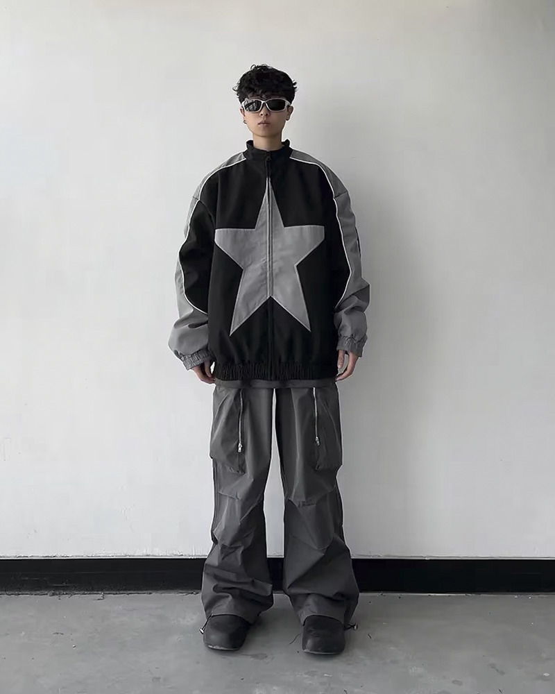 Star Jacket Y2K - Retro 90S Grunge, Summer Y2K Outfits, Popstar & Club Fashion, Gothic Y2K