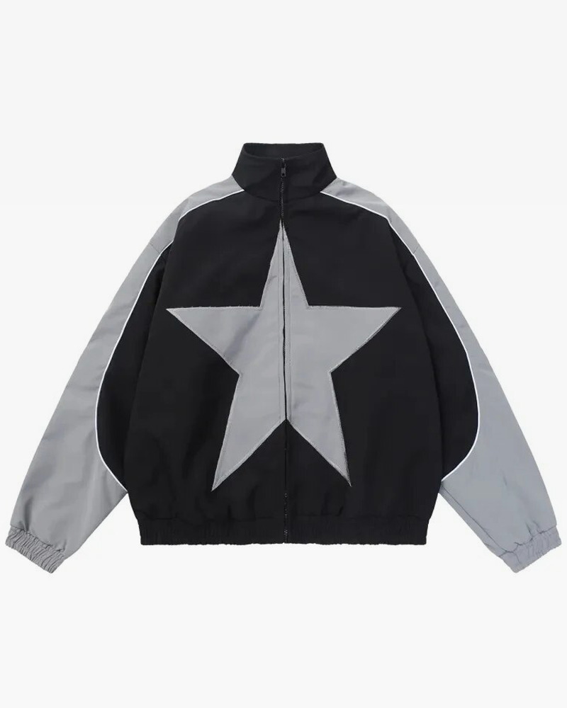 Star Jacket Y2K - Retro 90S Grunge, Summer Y2K Outfits, Popstar & Club Fashion, Gothic Y2K