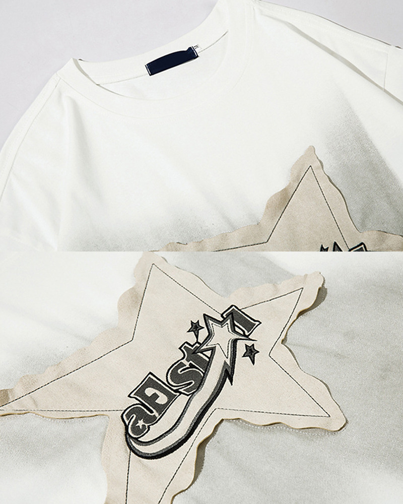Star Shirt Y2K - Retro 90S Grunge, Summer Y2K Outfits, Popstar & Club Fashion, Baby Tees Y