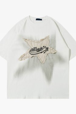 Star Shirt Y2K - Retro 90S Grunge, Summer Y2K Outfits, Popstar & Club Fashion, Baby Tees Y