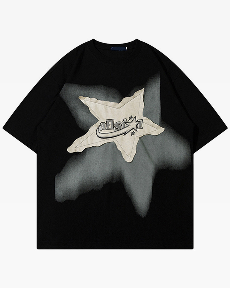 Star Shirt Y2K - Retro 90S Grunge, Summer Y2K Outfits, Popstar & Club Fashion, Baby Tees Y