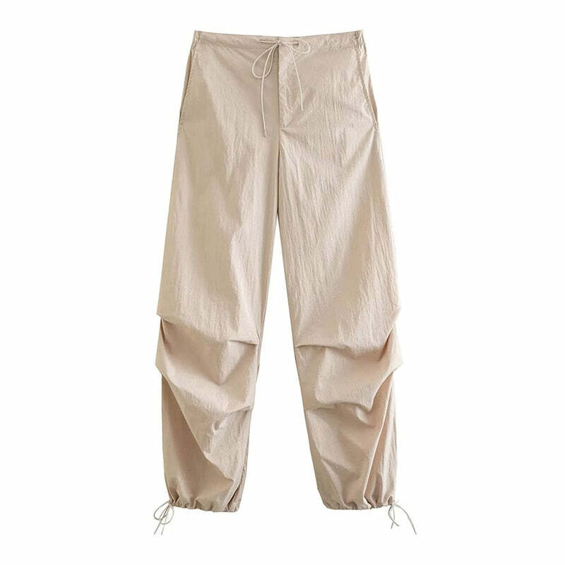 Tawnie Cargo Trousers - Y2K Summer Grunge, 90S Retro, Pastel Goth, Y2K Club & Party